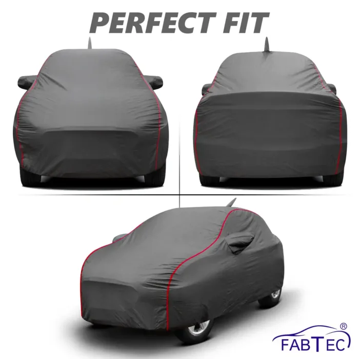 Car cover with elasticized hem for honda wrv