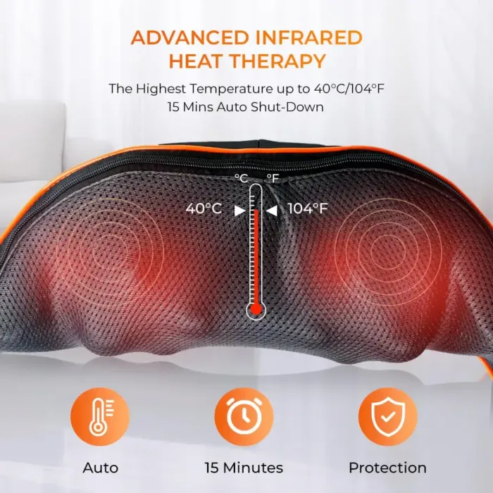 Full body massager with infrared heat therapy