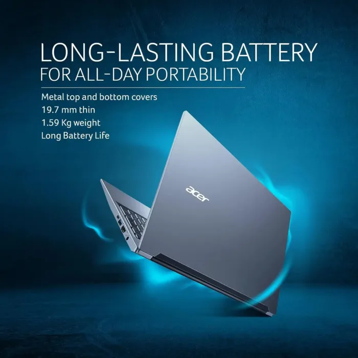 Long lasting battery for all day portablity